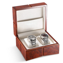 Fullrich Factory Wholesale for High- glossy Lacquering Square High-end Watch Wooden Packing Box with Texture