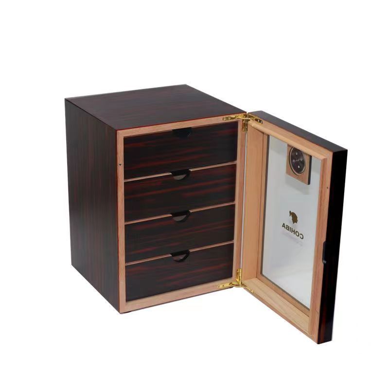 Fullrich Factory In-stock cigar humidors portable contain about 150 pcs cigars with cedar wood material