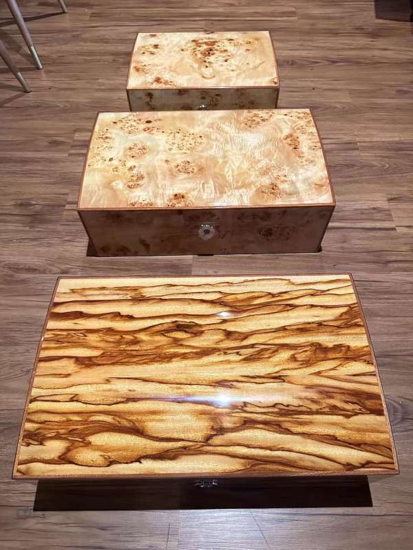 Fullrich Factory Wholesale Wooden Cigar Humidor Box Contain About 100 pcs Cigars with Cedar Wood