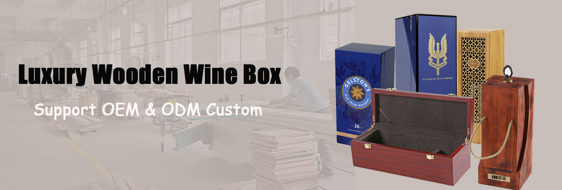 Wholesale Manufacturer Wooden Wine Box