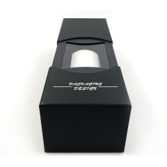 New Design Special Paper Flannel Single Black Gift Packing Wine Storage Box