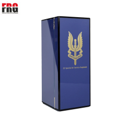 wholesale luxury whisky bottle high glossy lacquer collection box display wooden wine box with velvet interior custom metal logo