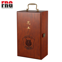 2023 Luxury Customized Logo Lacquer Wooden Single Wine Bottle Packaging Box