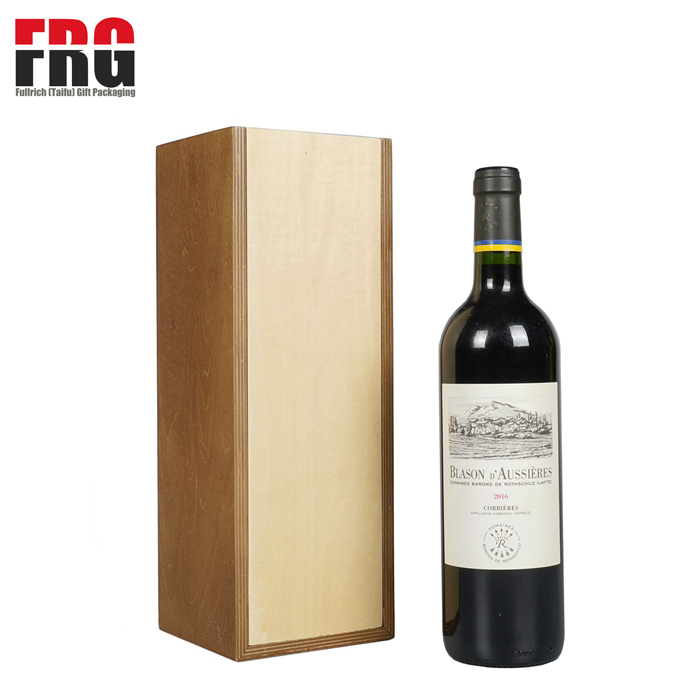 Wholesale Factory Direct Price High-quality Custom Wooden Wine Boxes for Single Bottle MDF Wood Gifts box