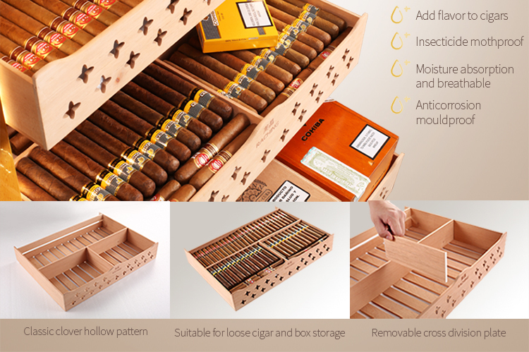 Fullrich Factory Custom big cigar cabinet with spanish cedar electronic humidor fridge for cigar aging