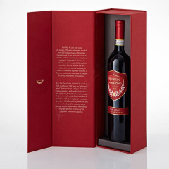 Fullrich Factory High Quality custom logo Paper Rigid packaging magnet closure Wine Gift Boxes single Bottle Glass 375 Champagne wine box