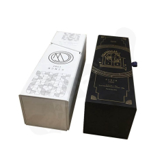 Fullrich Factory High Quality custom logo Paper Rigid packaging magnet closure Wine Gift Boxes single Bottle Glass 375 Champagne wine box