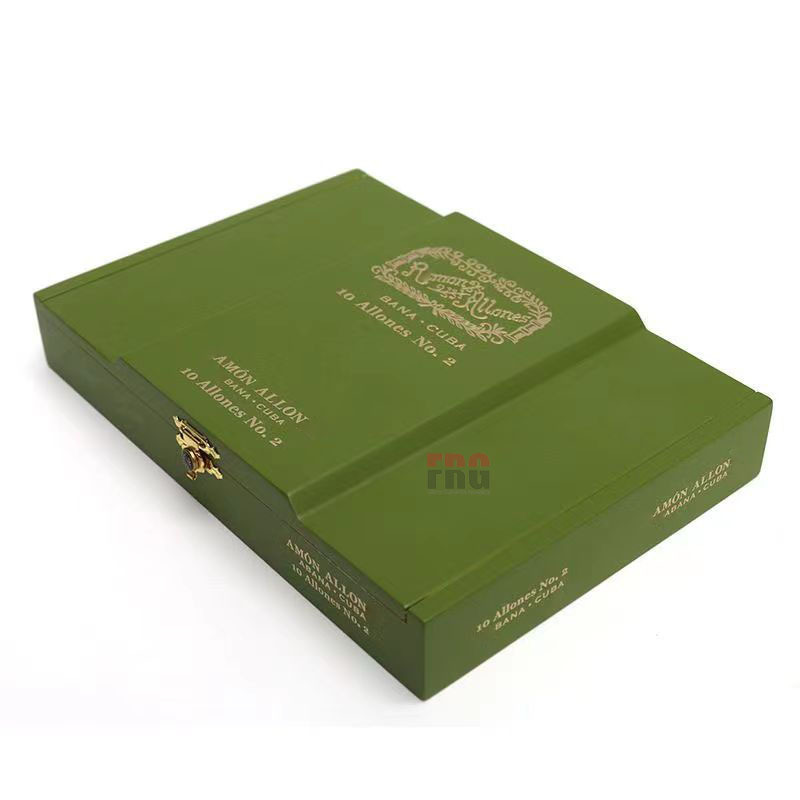 New Arrival Habana Custom Luxury Single Cigar Gift Boxes Hold 10 Cigars Green Cigar Shipping Package