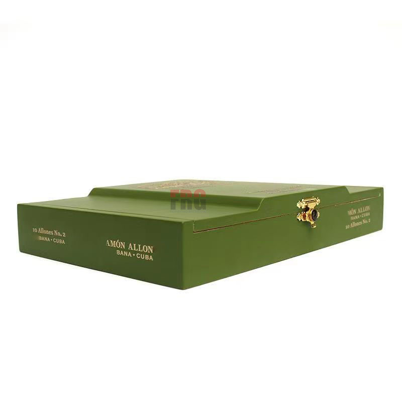 New Arrival Habana Custom Luxury Single Cigar Gift Boxes Hold 10 Cigars Green Cigar Shipping Package