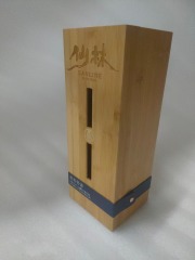 Taifu Premium Bamboo Wood Wine Gift Package Box Custom Logo OEM ODM