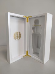 Taifu Wholesale High Quality Wood Wine Box Package with Matt Lacquered White Color OEM ODM