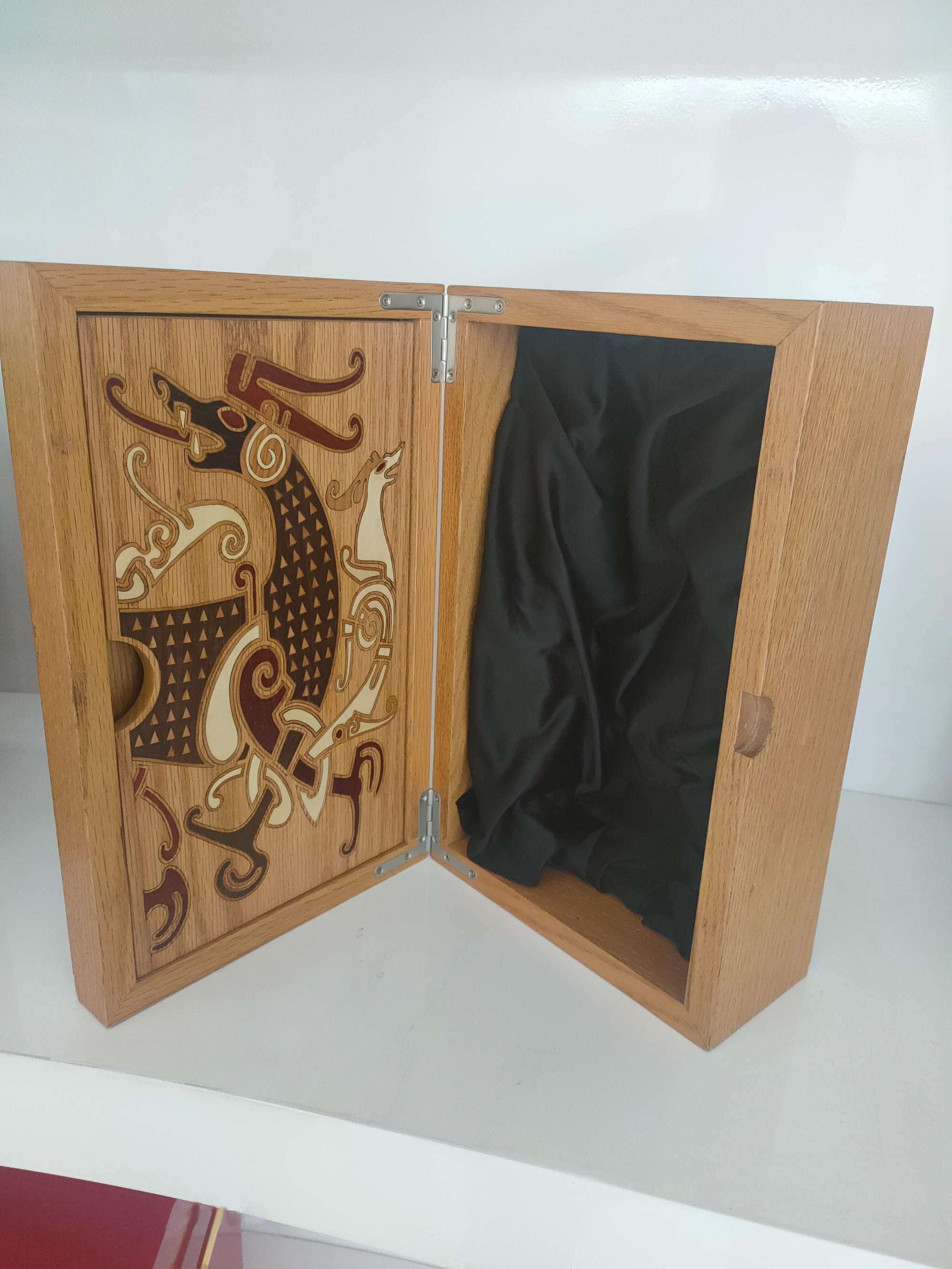 Bamboo Wood Wine Box Package for Whisky Vodka single bottle Supprot LOGO