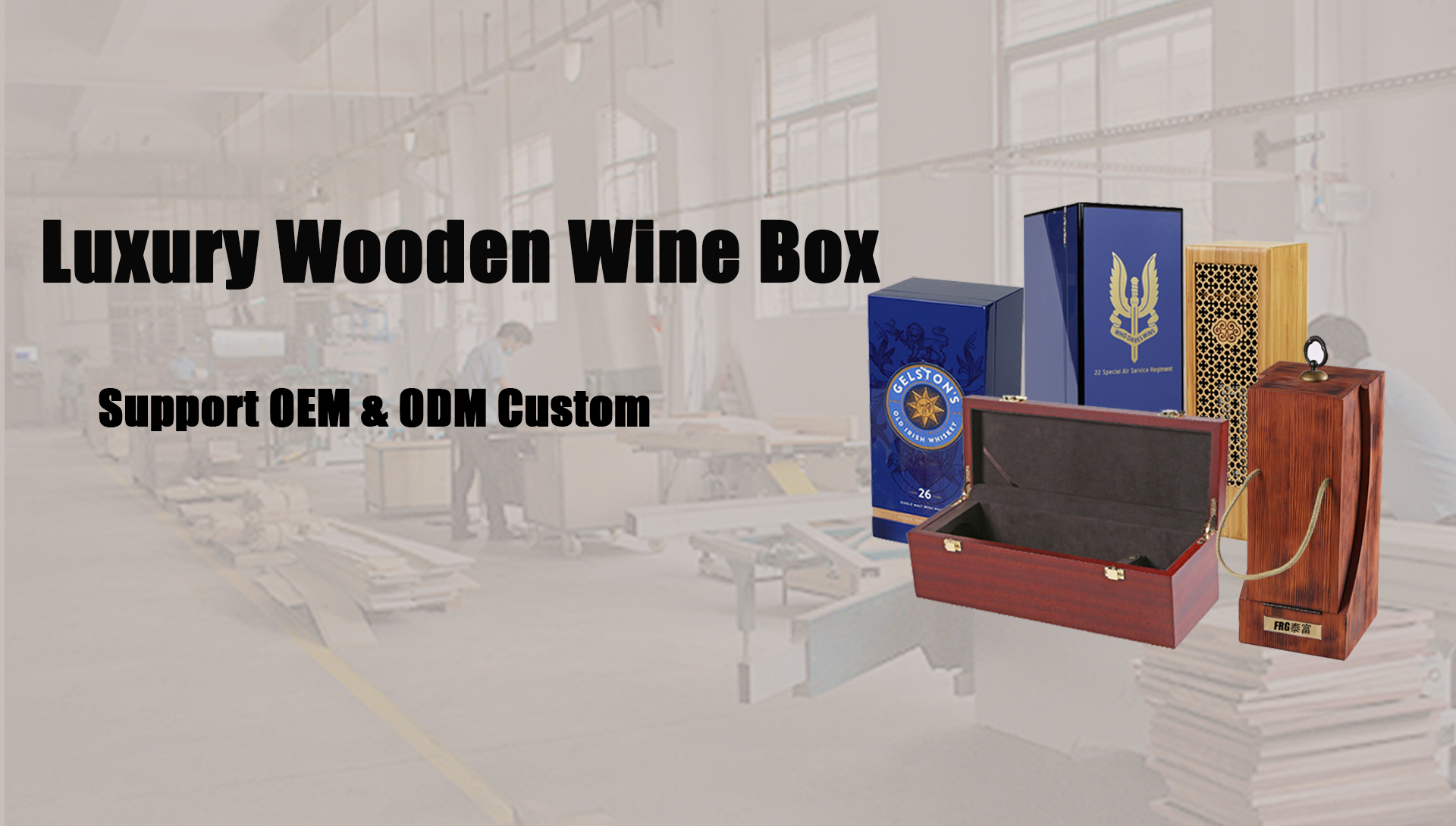 Wholesale Manufacturer Wooden Wine Box