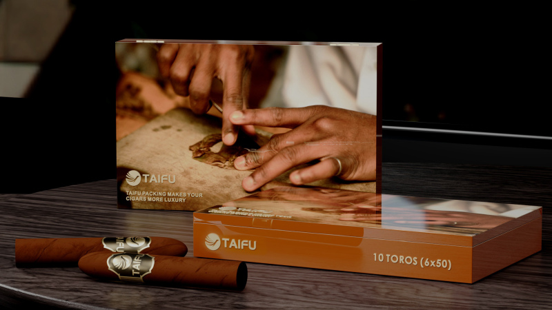 Luxury High Glossy lacquer with colorful logo and pattern 20 pcs or 10 pcs TORO wood cigar package box