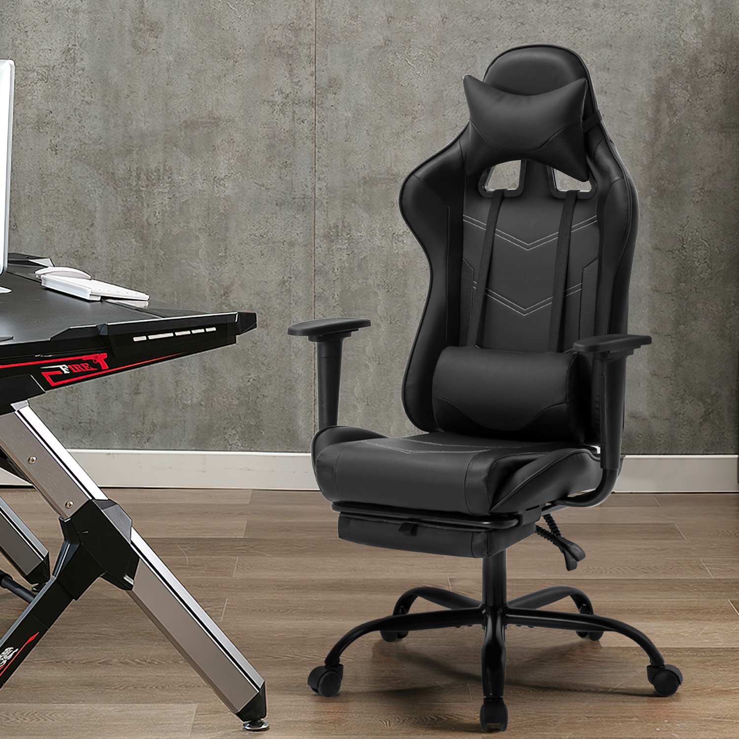 Office Chair PC Gaming Chair Ergonomic Desk Chair Executive PU Leather