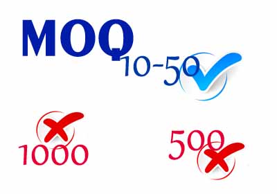 Low MOQ 10-50
