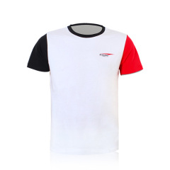 180gsm 100% algodón camiseta en blanco LOGOTIPO personalizado impresión camisetas planas