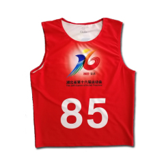 Customized ski Snowboard number vest singlets with different number and name