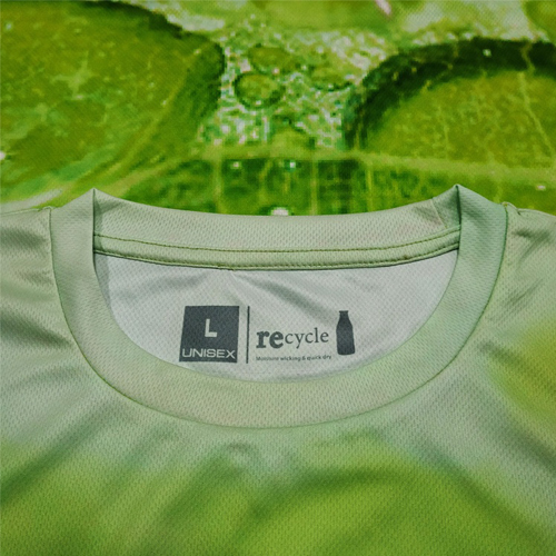 新製品lowmoqリサイクルポリエステルTシャツ