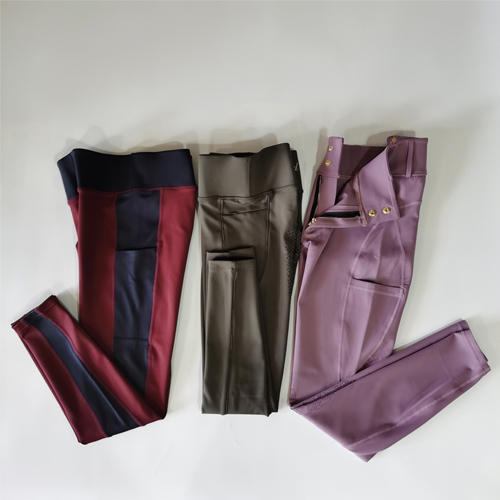 Pantalon d&#39;équitation impression personnalisée taille haute nylon élasthanne culotte équestre