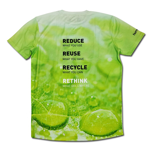 Новые продукты футболка из переработанного полиэстера с низким минимальным объемом заказа