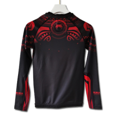 Custom Fitness Polyester and Elastane long sleeve T-shirt