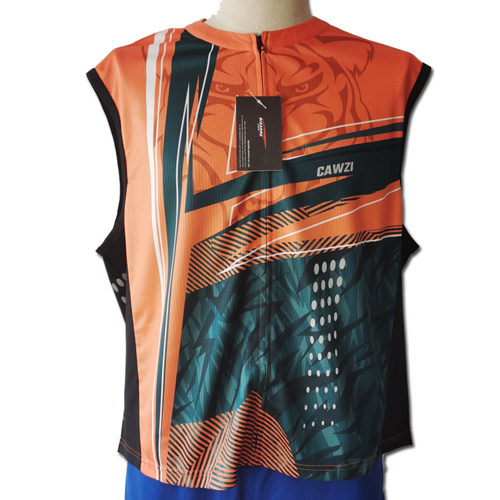 Gilet cycliste adulte personnalisé en sublimation complète