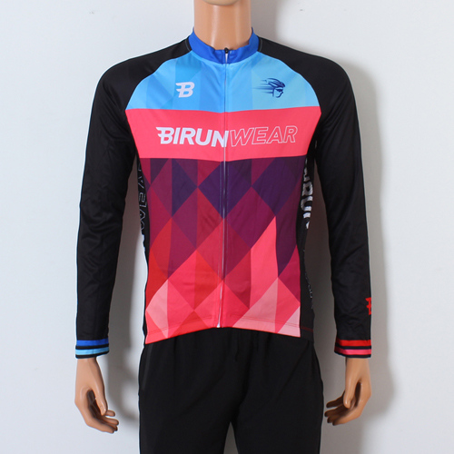 Custom Full Sublimation Long Sleeve Cycling Jersey Bizarre Sports