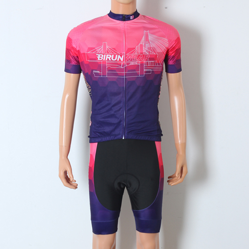 Custom Full Sublimation Short Sleeve Cycling Jersey