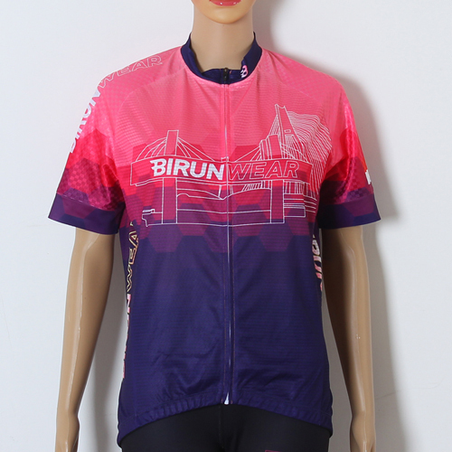 Custom Full Sublimation Short Sleeve Cycling Jersey