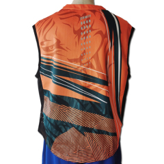 Gilet cycliste adulte personnalisé en sublimation complète