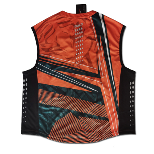 Gilet cycliste adulte personnalisé en sublimation complète