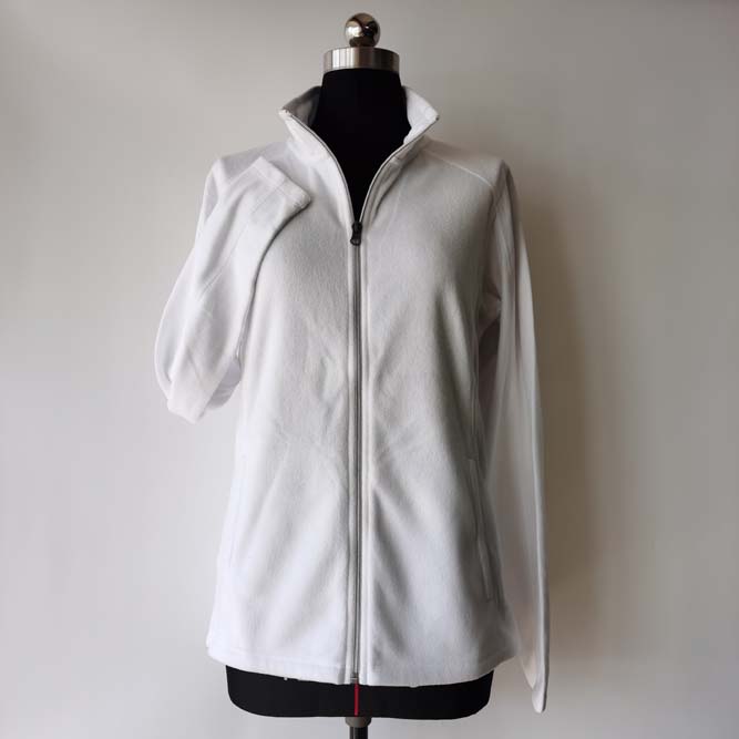 OEM full zip long sleeve blank for women