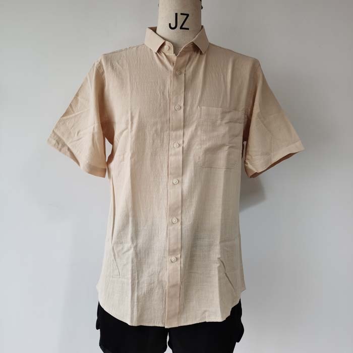 Cotton imitation linen men's shirt