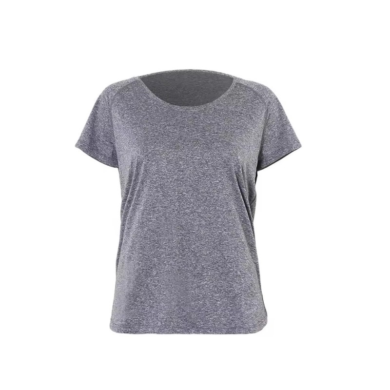 Custom Eco-friendly Recycled Women's short sleeve, Custom Logo Blank Plain Heather T Shirt Factory Wholesale