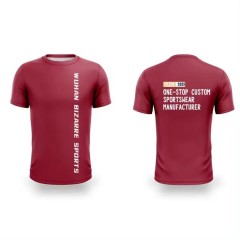 Custom High Quality Printed Fitness Running T-Shirts For Running Latest New Sport Design