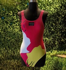 High quality girls bikinis & customized beach wear with full sublimation logo one-piece ladies swimsuit for women