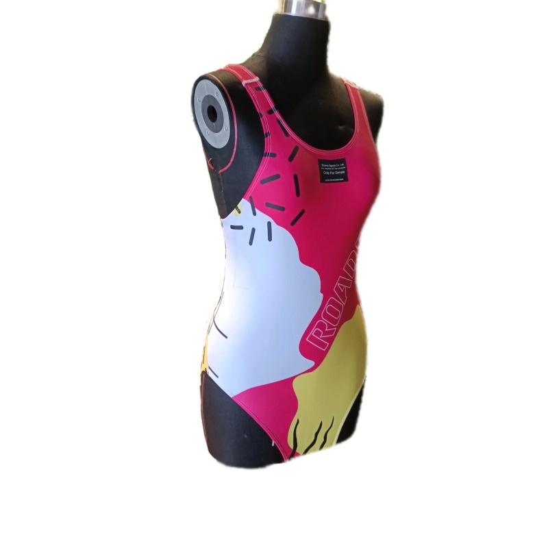 High quality girls bikinis & customized beach wear with full sublimation logo one-piece ladies swimsuit for women