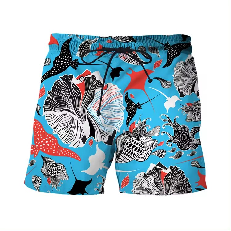 Custom Men's Hawaiian style beach pants summer beaching shorts clothing | BizarreSportswear.com