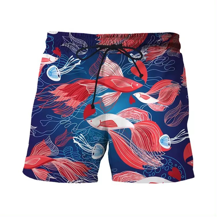 Custom Men's Hawaiian style beach pants summer beaching shorts clothing | BizarreSportswear.com