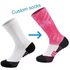 Cotton Soccer Sublimation Heated Customized Sublimation Adult Unisex Football Socks