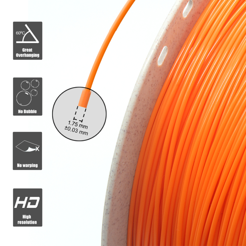 PLA Filament 1.75mm (+/-0.03mm) 2.2lb (1kg)