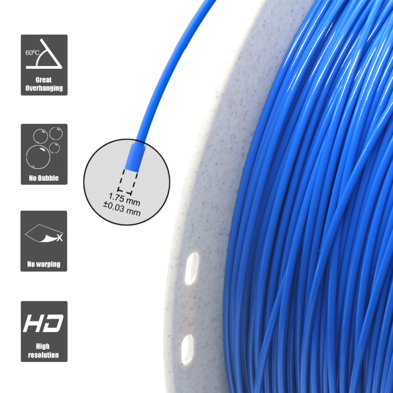 PLA Filament 1.75mm (+/-0.03mm) 2.2lb (1kg)