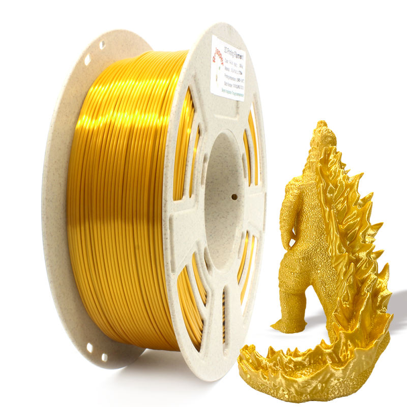 Silk PLA Filament 1.75 mm (+/-0.03 mm) 2.2 lbs (1 kg), Silky Shiny Shine