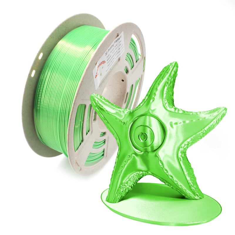 Silk PLA Filament 1.75 mm (+/-0.03 mm) 2.2 lbs (1 kg), Silky Shiny Shine