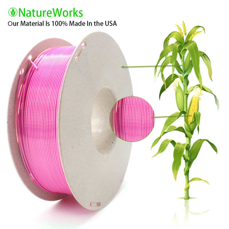 Silk PLA Filament 1.75 mm (+/-0.03 mm) 2.2 lbs (1 kg), Silky Shiny Shine