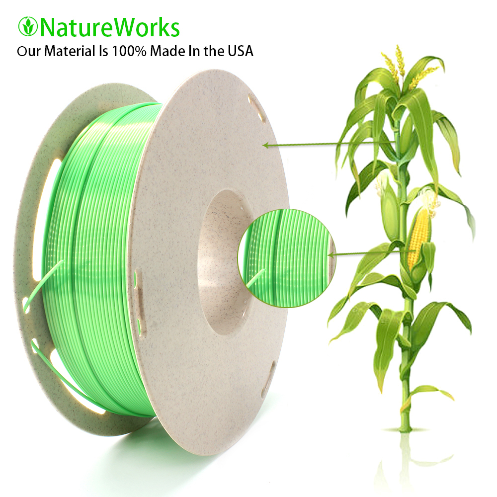 Silk PLA Filament 1.75 mm (+/-0.03 mm) 2.2 lbs (1 kg), Silky Shiny Shine