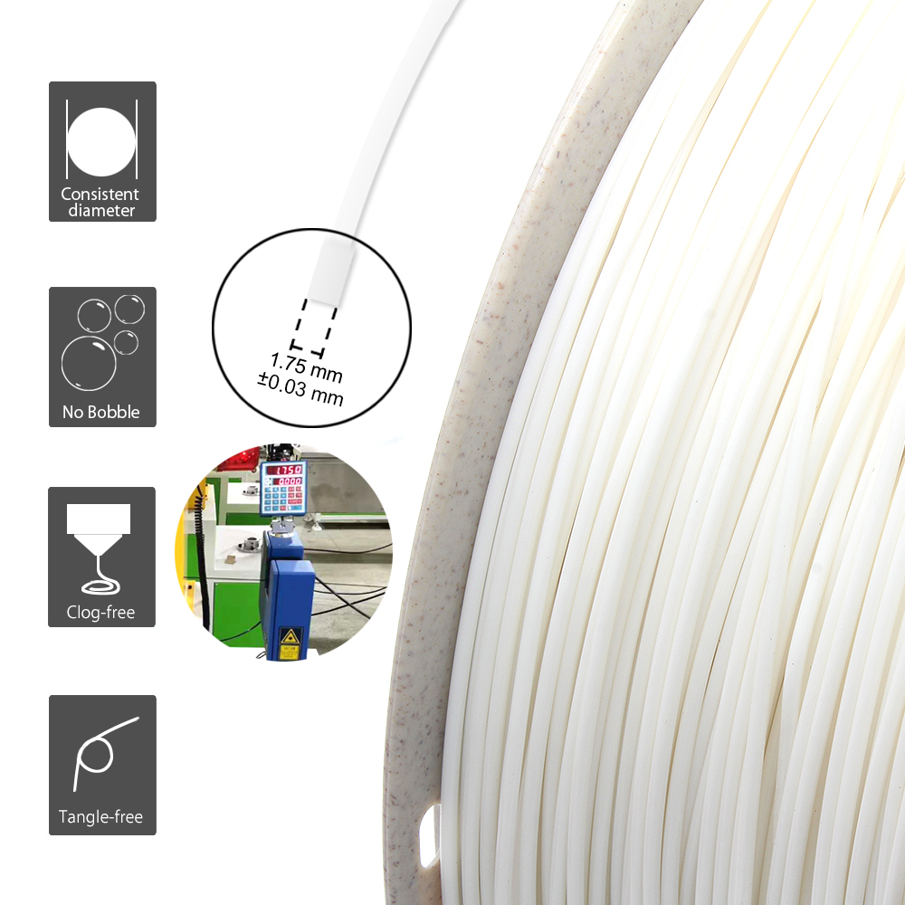 ABS Filament High Impact Resistance 1.75 mm (+/- 0.03 mm) 1kg