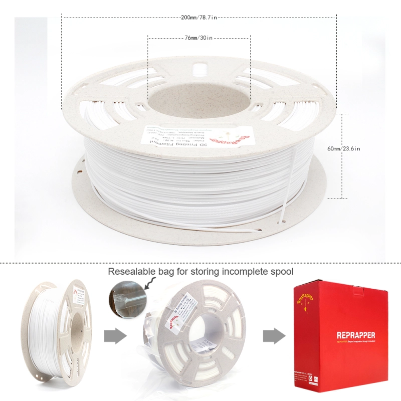 PETG Filament Easy-to-Print 1.75mm (+-0.03mm) 2.2lb (1kg), Stronger toughness