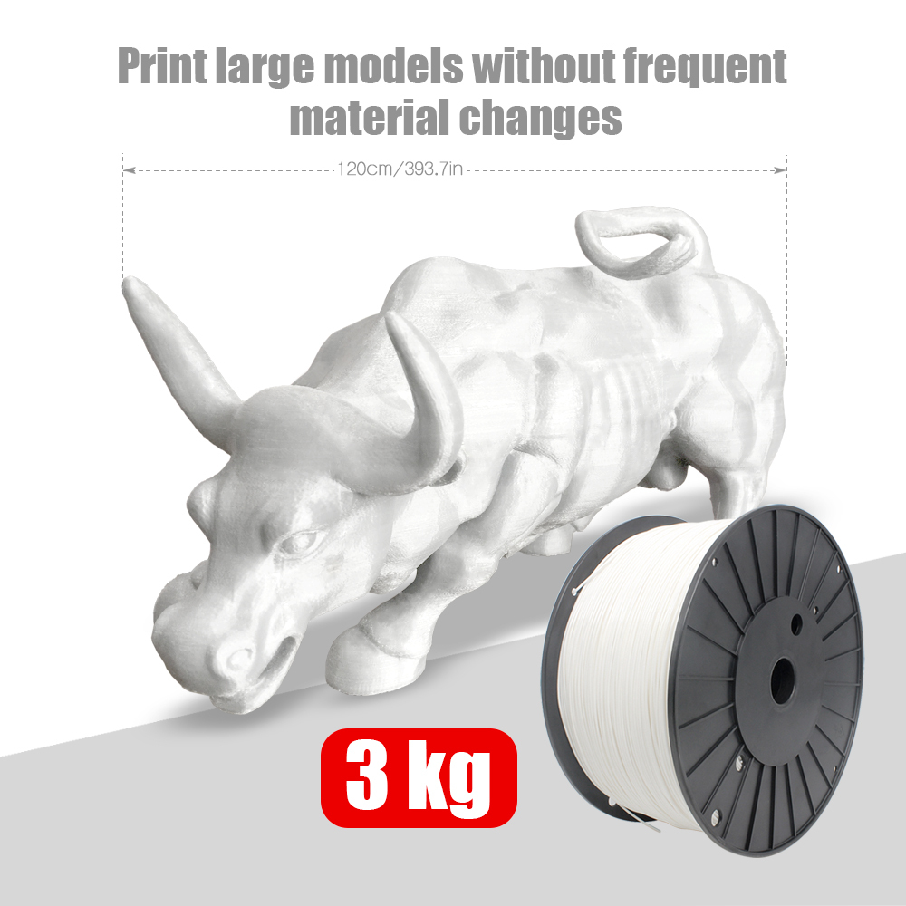 PLA Filament 1.75mm (+/- 0.03mm) 6.6lb (3kg)